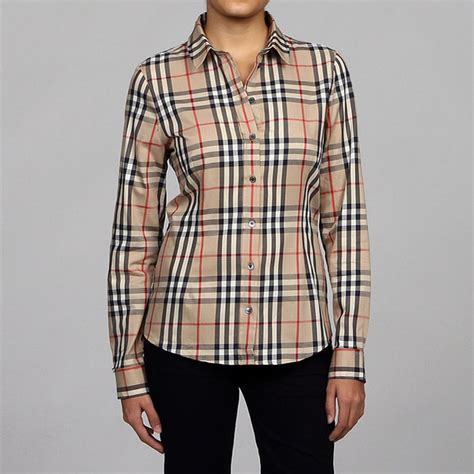 burberry womens tops|Burberry long sleeve shirt women's.